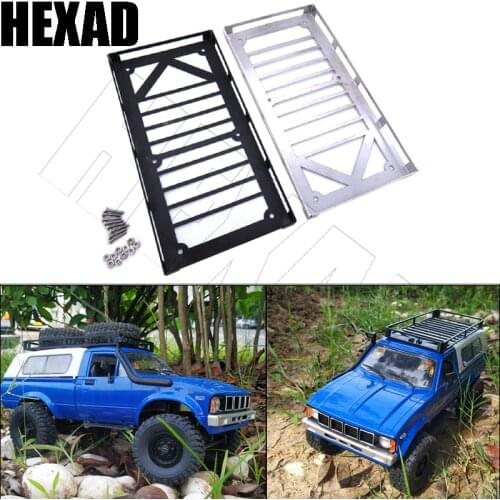 WPL C24 RC Car Upgrade Parts Durable Metal Luggage Rack Roof Spare Tire Rack