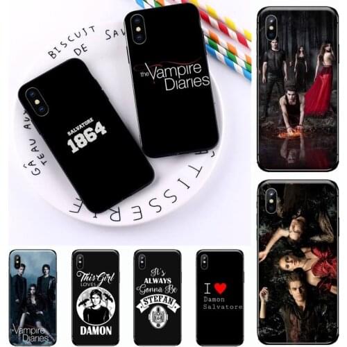 The Vampire Diaries Stefan Damon Salvatore Phone Case for iPhone 11 12 mini pro XS MAX 8 7 6 6S Plus X 5S SE 2020 XR