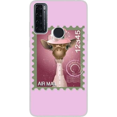 Compatible with TCL-20-SE-4G silicone gel tpu case cover case custom drawing design anti-shock animals 006 case