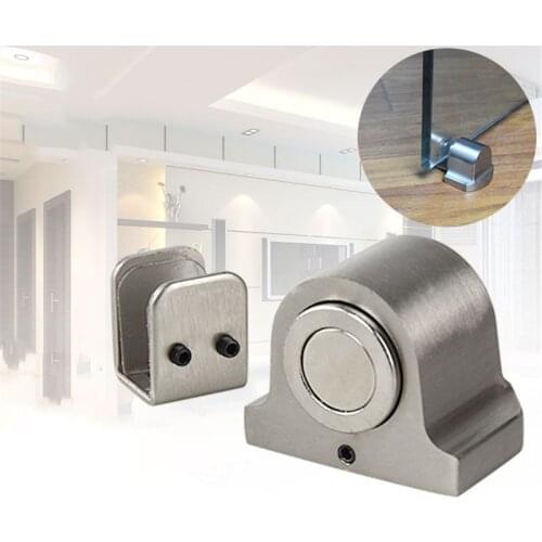 For Glass Doors Door Stop Casting Powerful Floor-mounted Magnetic Door Stopper