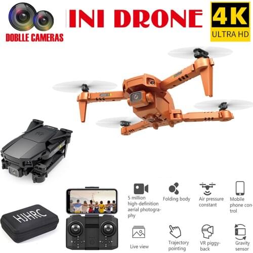 Дрон С Камерой Hj78 Drone 4k Hd Dual/single Camera Wifi Fpv Smart Selfie Rc Uav Foldable Mini Drone Quadcopter#g35