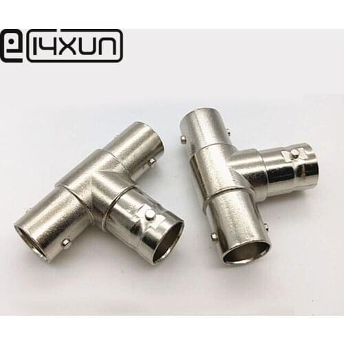 EClyxun 3Pcs RF Coaxial BNC 1 Female to 2 Female Connector Plug BNC F/F Adapter