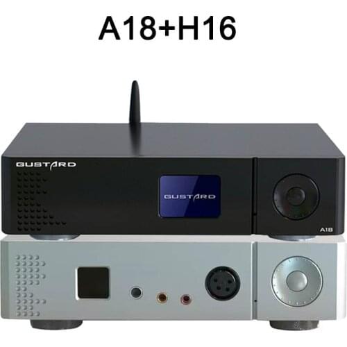 GUSTARD DAC-A18 AK4499EQ Balanced DAC LME49860*6 + H16 Headphone Amplifier High Resolution OLED Display XLR/RCA Balanced