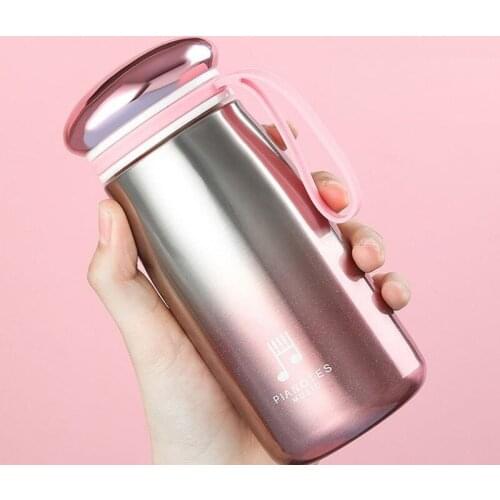 Stainless Steel Tumbler Insulated Water Bottle Portable Leakproof Camping Mini Drinkware Bottle Vacuum Flask For Children Kids