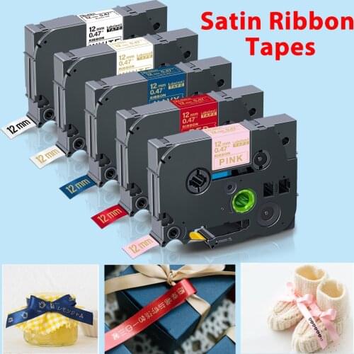 Labelwell 12mm Tze-231 TZ231 tape for Brother TZe-R231 TZe-RE34 TZe-RN34 TZe-R234 TZe-RW34 Satin Ribbon for P-Touch label maker
