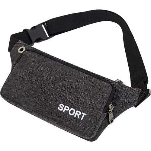Summer Mens Canvas Waist Bag Large Capacity Mobile Phone Zero Wallet Womens Running Small Waist Packs Manufacturer Wholesale