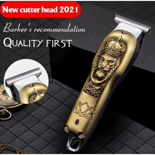 Hair Clippers for Men Cordless Close Cutting T-Blade Professional Full Metal Hair Cutting Beard Clipper Set with Grooming