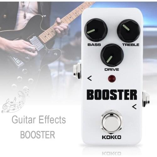 Mini Electric Guitar Bass Effect Pedal BOOSTER Built in 2 Band EQ Control Increase the Volume True Bypass Full Metal Shell