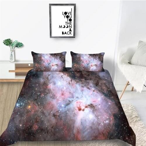 Milky Way Comforter Bedding Set Galaxy Star Sky Cool 3D Print Luxury Queen King Single Duvet Cover Set Home Textile Decor Modern