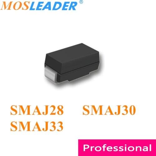 Mosleader 1800pcs SMAJ28 SMAJ30 SMAJ33 DO214AC SMAJ28A SMAJ30A SMAJ33A SMA SMAJ28CA SMAJ30CA SMAJ33CA Chinese TVS