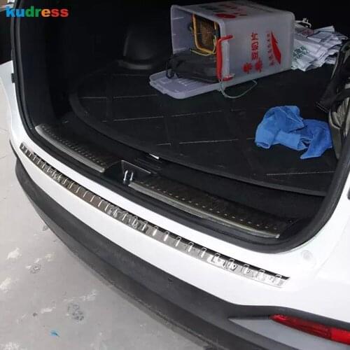 For Kia Sorento 2016 2017 2018 2019 Stainless Steel Rear Trunk Bumper Cover Trim Tailgate Door Sill Scuff Plate Car Styling 2pcs