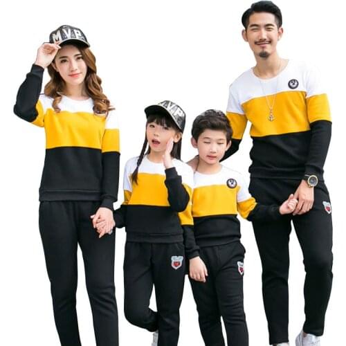 Family Clothing New 2020 fashion Autumn mother father Boy Girls Cotton clothes set Family Matching Outfits Mommy and Me Clothes