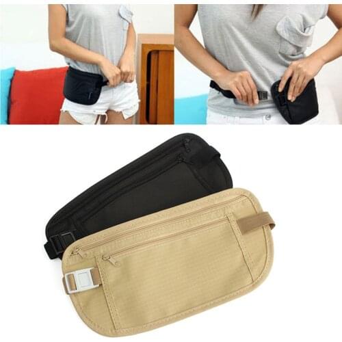 HOT Invisible Travel Waist Packs Waist Pouch for Passport Money Belt Bag Hidden Security Wallet Gifts