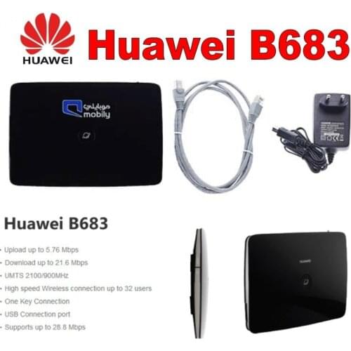 Huawei B683 Router With Sim slot 4LAN Port 28M 3.5G router