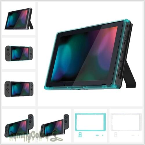 EXtremeRate DIY Housing Shell Replacement Faceplate Front Frame for NS Switch Console with Volume Up Down Power Buttons