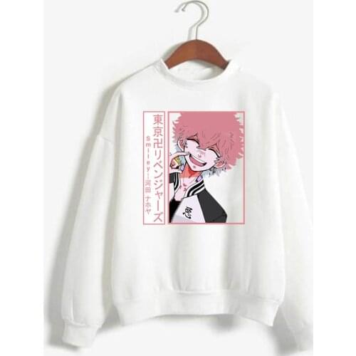 Funny Manga Smiley Kawata Nahoya Cosplay Sweatshirt Clothes Hot Anime Tokyo Revengers Fashion Sweatshirt Hoodie Graphic