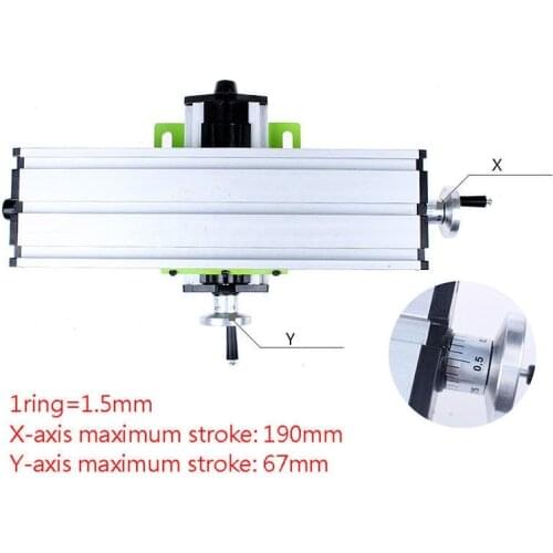 Precision Workbench X Y-Route Adjustment MINI Milling Machine Multifunction Miller Bench Drill Vise Fixture DIY Coordinate Table