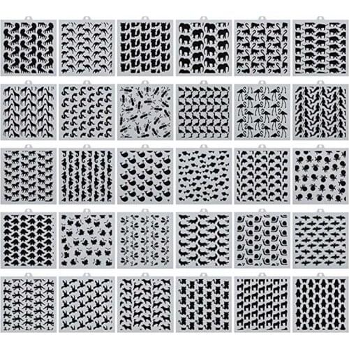 1pc Animal Cookie Mold Stencil for Baking Gingerbread Cake Scrapbook Decoration Template Mold(NO.27-30)