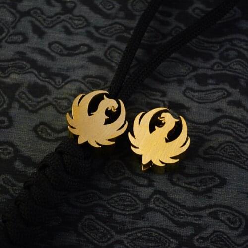 1PC Brass Knife Beads Lanyard Pendant Paracord Survival Bracelet Rope DIY Decorative Accessories Pendant EDC Multipurpose Tool