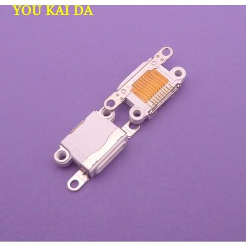 10pcs/lot For iphone5 iphone 5 5g Series Cell phone charging port socket cable White micro mini usb connector jack socket repair