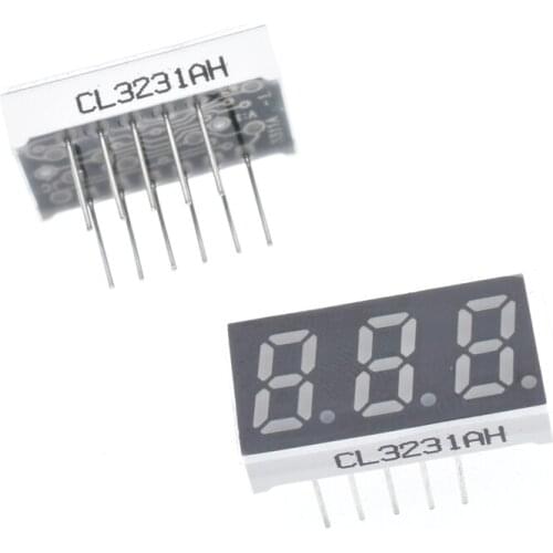 10PCS New and original 3 Bit 0.32 inch Digital Tube LED Display red Light 7 Segment Common Cathode/Anode