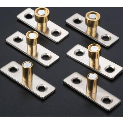 2Pcs Metal Durable Cabinet Drawer Wood Door Sliding Guide Locator Stopper Slides Hardware 8mm 10mm 12mm