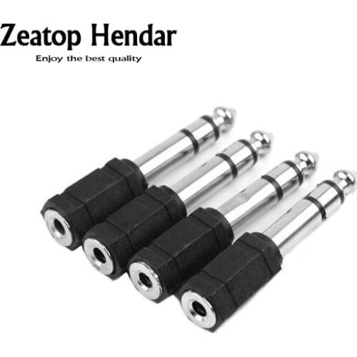 20pcs 3.5mm Mono TS Female to 6.3mm 1/4" inch Stereo TRS Male Adapter