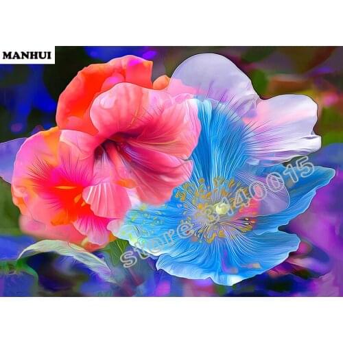Diamond Embroidery beautiful flower DIY 5d Diamond Painting Beads Embroidery Coloring By Numbers Mosaic Drawings BEC224