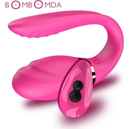 Wireless Vibrator for Couple Dildo G-Spot Stimulate U Type Female Masturbate Stimulator Double Vibrator Adult Sex Toy for Woman