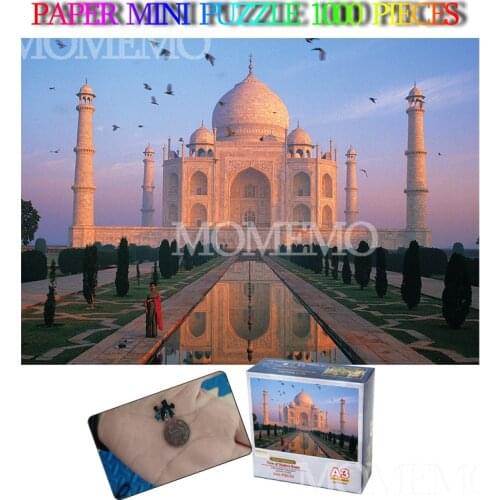 Taj Mahai India Paper Puzzle World Famous Landscape 1000 Pieces Jigsaw Puzzle Landscape Puzzles Toys for Adults Teens Kids Toy
