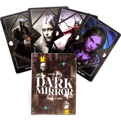 Dark Mirror Oracle card Tarot Cards Guidance Deck Divination Entertainment Partys Board Game Supports Wholesale 32 Sheets/Box