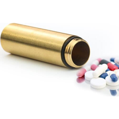 Functional Portability Pill Storage Sealed Metal Tobacco Storage Tank Perfume Bottle Cinerary Storage Container Household Goods