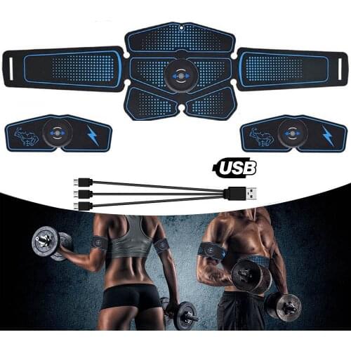 Gym Muscle Electro Stimulator EMS Electrostimulator Abdominal Electric Massager Training Apparatus Fitness Machine Building Body