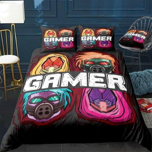 Video Games Gamer Duvet Cover Twin/Queen/King Size Luxury Comforter Bedding Set With Pillowcase Home Bed Decora Dropshipping
