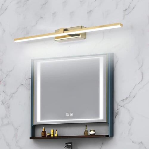 Modern LED Mirror light Bathroom warm white /white washroom Front mirror lamp fixtures makeup mirror light 90-260V Chrome/Gold