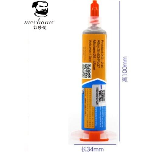 MECHANIC XG-Z40 Sn63/Pb37 25-45um Melting point 183 tin solder paste cream Flux Paste flux soldering bga rework