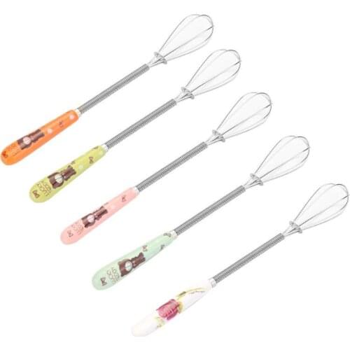 Multifunction ceramic handle Stainless Steel hand Egg Beaters Kitchen Gadgets Egg Stirring Whisk Rotary Kitchen Egg Tool