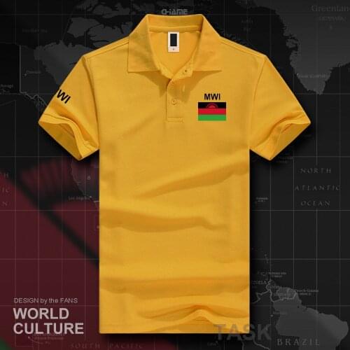 Malawi polo shirts men short sleeve white brands printed for country 2017 cotton nation team flag new Nyasaland Malawian MW MWI