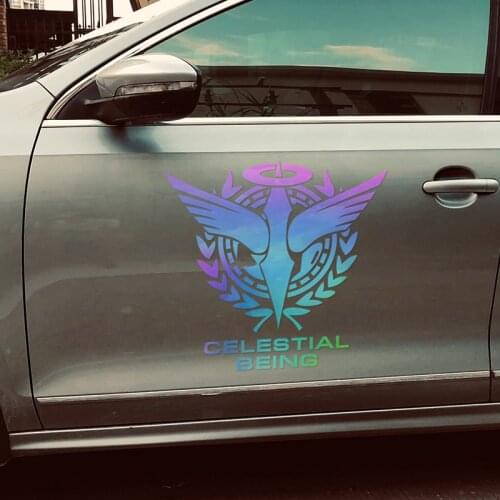Car Styling and Decals Locomotive Auto Rear Windshield Sticker for Cartoon Anime Robot CELESTIALBEING Armed Sign