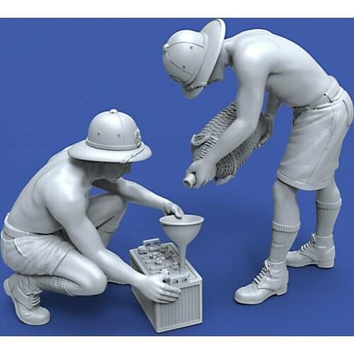 Unassambled 1/35 ancient warrior include 2 summer Resin figure miniature model kits Unpainted