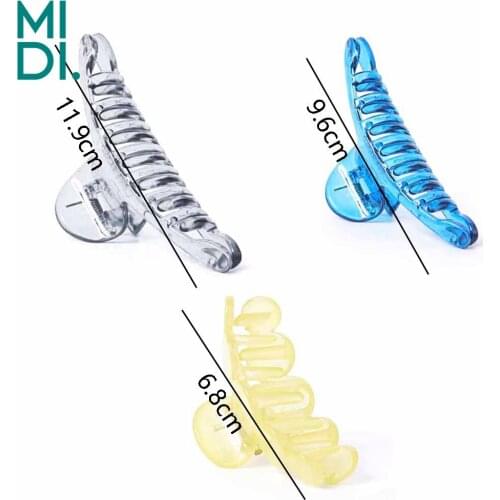 New Fashion Women Hair Clips Plastic Hairpins Large Geometric Hair Claw Solid Color Headwear Girls Hair Decoration Accessories