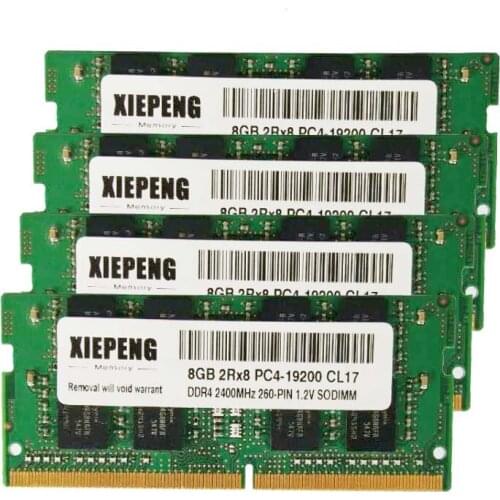 DDR4 16gb 2400T 8GB 2Rx8 PC4-19200S 2400MHz Notebook Memory 4G pc4 19200 RAM for Lenovo ThinkPad P52s L390 L380 E595 E580 E590