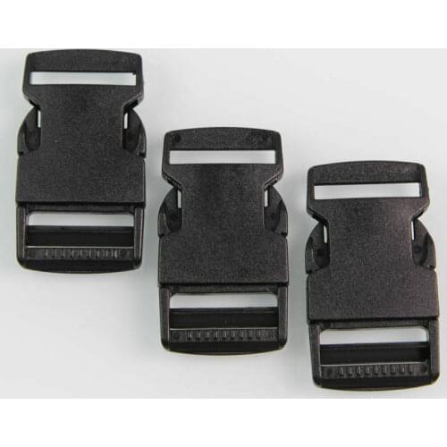 25mm Plastic Hardware Dual Adjustable Side Release Buckles Backpack Belt Bag Parts Strap Webbing 20pcs