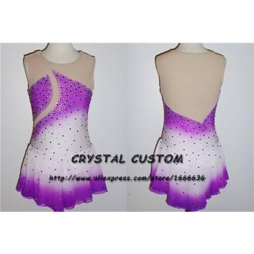 Professional Custom Figure Skating Dresses Girls Graceful New Brand Ice Skating Dresses For Competition Crystal DR3842