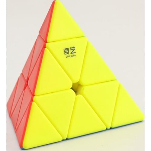 Qiyi Qiming 3x3x3 Cube triangle Speed Magic Cube Professional cubo magico Puzzles Colorful Educational Toys For Children