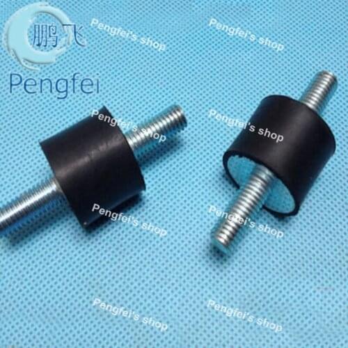 30PCS length 8mm diameter 8mm M3*8mm Double Male Thread Rubber Shock Absorber Rubber Vibration Isolator rubber shock absorber