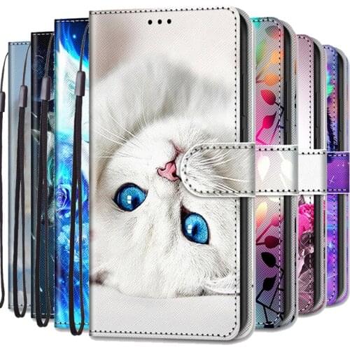 For Samsung M32 2021 Luxury 3D Emboss Painted Animal Wallet Case Samsung Galaxy M32 Flip Leather Case for Galaxy M32 M 32 Cover