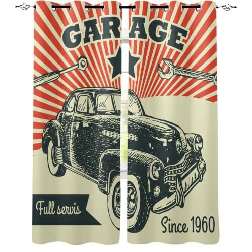 Art Car Blackout Curtain Living Room Window Curtain Childrens Blackout Curtains for The Bedroom