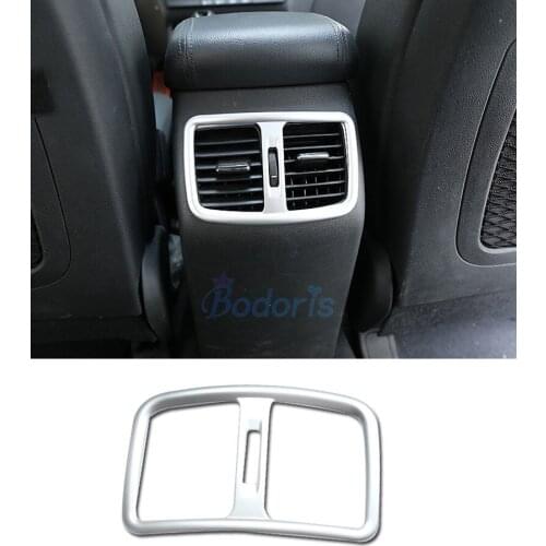Interior Rear Seat AC Outlet Trim Vent Panels Chrome Car Styling For Hyundai Tucson 2016 2017 2018 2019 2020 Auto Accessories