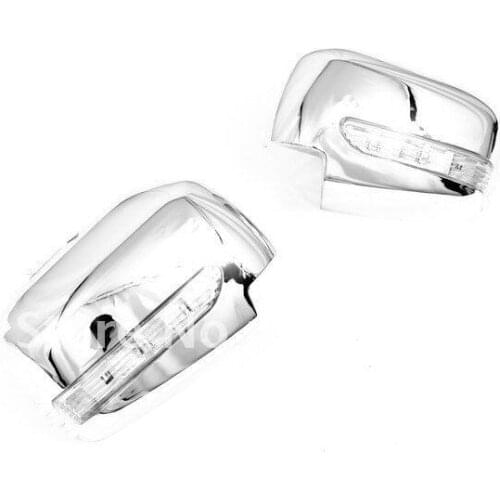 High Quality Chrome Mirror Cover With LED Side Blinker for Mitsubishi L200 Triton free shipping